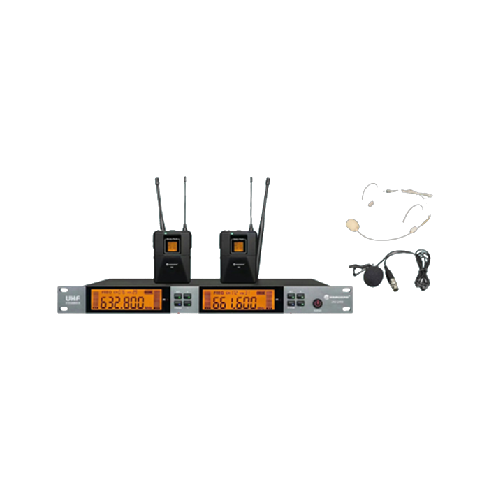 JAU-2493  无线一拖四领夹/头戴话筒