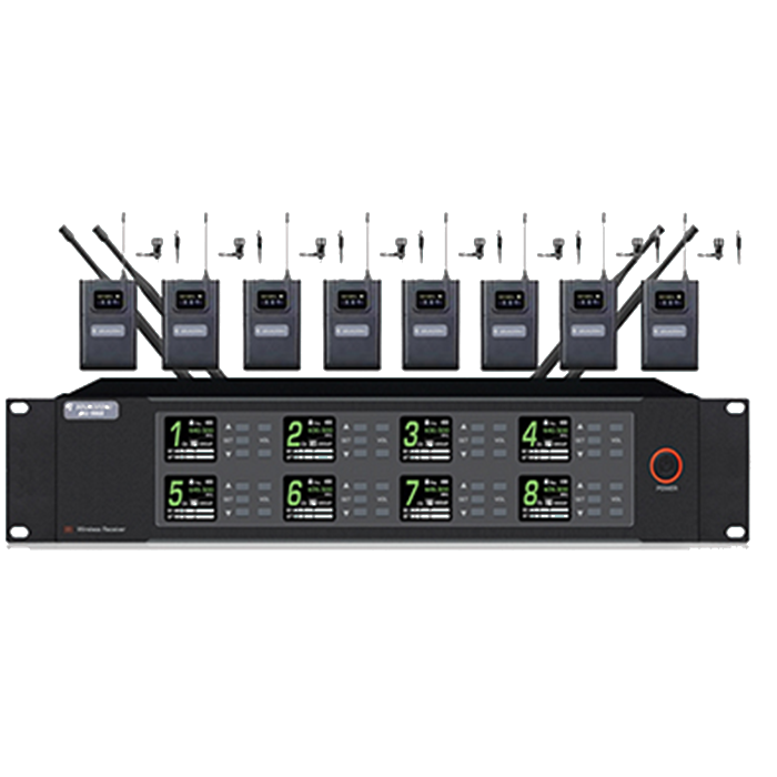 JSU-9868  一托八无线领夹/头戴话筒